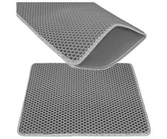 Litter box mat 60x45cm - pilka Purlov