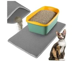 Litter box mat 75x55cm - pilka Purlov