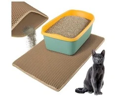Litter box mat 75x55cm - beige Purlov
