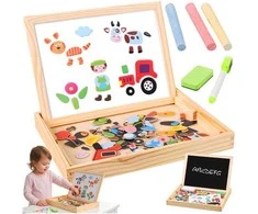 Kruzzel 25637 dvipusė edukacinė lenta