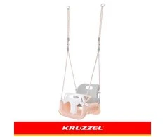 Huśtawka Kruzzel 3-in-1 pilka-beige children's swing