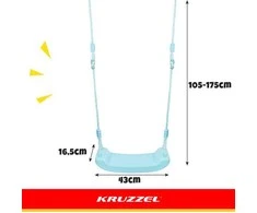 Kruzzel Plastic swing - mėlynas 25446