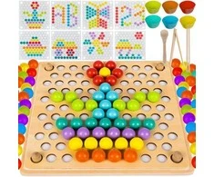 Dėlionė Kruzzel Wooden puzzle beads 22403