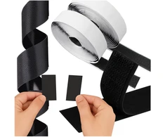 Self-adhesive Velcro juodas 5m x 2.5cm Ruhhy 24237