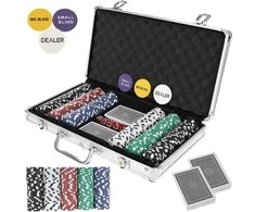 Malatec Pokerio žetonų rinkinys lagaminėlyje Texas, 300 žetonų. PREMIUM