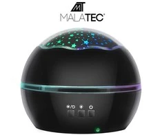 Malatec Naktinis šviestuvas su projektoriumi - juodas lp16857