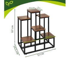 Standing flower stand 67cm - 6 shelves Gardlov