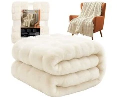 Blanket 1.6x1m baltas Ruhhy 26493