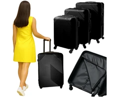 3-in-1 suitcase set - juodas Trizand 26661