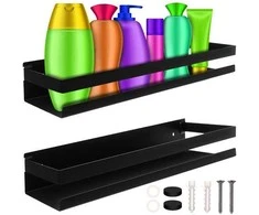 Ruhhy juodas bathroom shelf