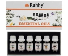 Drėkintuvas Kvapieji aliejai - 6 vnt. rinkinys, 10 ml, Ruhhy 21939