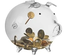 Piggy bank - glass piggy Ruhhy 22588