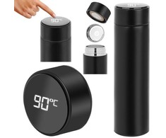 Blackmoon Termosas nerūdijančio plieno išmanusis termo puodelis su LCD ekranu, juodas 500ml