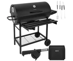 Grill Kaminer Sodo kepsninė su dangčiu 108x67x96cm Krosnelės