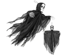 Juodas pakabinamas skeletas – dekoracija Glimz