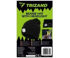 Žieminė kepurė su žibintuvėliu - juoda Trizand 22663