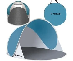 Trizand Paplūdimio palapinė 145x100x70cm - turkis - pilka