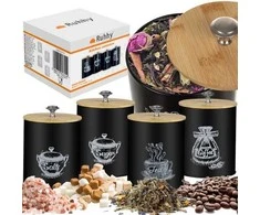 Stilingi birių produktų indai - 4 vnt. Ruhhy 24578