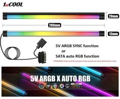 1St Cool 1stCOOL AURA EVO ARGB LED, SATA, 28 cm, juodas