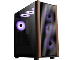 1St Cool 1stCOOL G6 Noble korpusas, vidutinio dydžio bokštas, ATX, AU, permatomas šoninis skydelis, 4x 120 mm ARGB ventiliatoriai, juodas