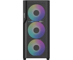1st Cool Obudowa 1stCOOL 1stCOOL spintelė GAMER 5, vidurinis bokštas, AU, USB 3.0, USB-C, 2x 140 ARGB ventiliatorius, 1x 120 ARGB ventiliatorius, be maitinimo šaltinio, juodas