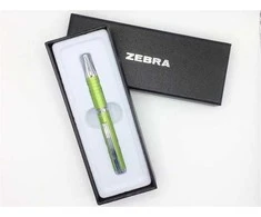 *Tušinukas Zebra SL-F1, teleskopinis, šviesiai žalias, mėlynos spalvos tušas