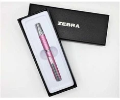 *Tušinukas Zebra SL-F1, teleskopinis, rožinės spalvos, mėlynos spalvos tušas