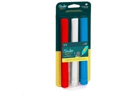 3Doodler Start Filament Eko | 2.5mm | 75 vnt | 3 spalvų Cherry Raudona/Simply Baltas/Ocean Mėlyna