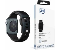 3MK silikoninė apyrankė juodos spalvos Apple Watch 38/40/41mm