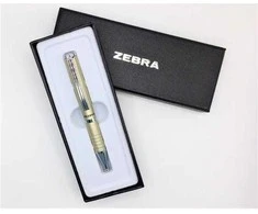 82407-24 Ballpoint pen "SL-F1", mėlynas, 0,24 mm, telescopic, metal, champagne barrel, ZEBRA