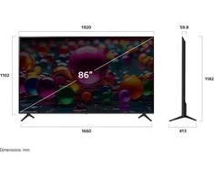 Televizorius LG TV | 86UA75006LA | 86 | Smart TV | webOS 25 | 4K UHD