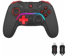 A4tech Bloody GPW70, žaidimų pultas, RGB, dviejų režimų, 2,4G+USB, juodas