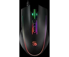 „Pelė A4Tech“ „A4tech Bloody“ žaidimų pelė su foniniu apšvietimu P81S aktyvuota, 8000 DPI, USB, „Core 3“, juoda