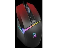 A4tech Bloody Pelė W60 Max aktyvuota, apšviesta žaidimų pelė, 12000 DPI, USB, juodai raudona