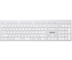 A4tech FBX50C, belaidė biuro klaviatūra, balta