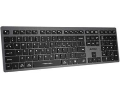 A4tech FBX50C, belaidė biuro klaviatūra, pilka
