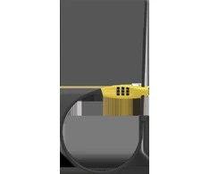 Abus Germany ABUS Combiflex TravelGuard lock - yellow
