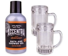 ACCENTRA Bath set MEN'S COLLECTION in gift box with shots 1x 150 ml