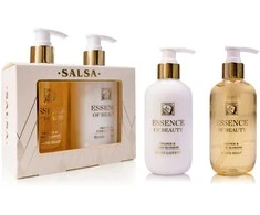 ACCENTRA ESSENCE OF BEAUTY hand care set in baltas gift box with pump SALSA collection