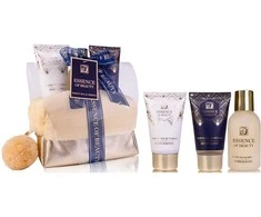 ACCENTRA SET bath ESSENCE OF BEAUTY in Kosmetinis krepšelis with pom pom SALSA collection