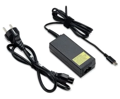 ACER maitinimo adapteris Acer 100W USB TYPE-C ADAPTERIS, Juodas, ES MAITINIMO LAIDAS - įrenginiams su Type-C kintamosios srovės adapteriu