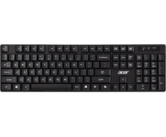 ACER belaidė klaviatūra 2,4 GHz RF, AKR110, veikimo nuotolis iki 10 m, membraniniai klavišai, veikimo laikas iki 5 milijonų klavišų paspaudimų, atspari vandeniui