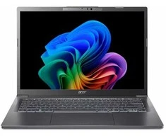 Nešiojamas kompiuteris ACER NTB Aspire 14 AI (A14-52M-58T2), Ultra5-226V, 14" WUXGA, 16 GB, 512 GB SSD, Intel Arc, W11H, pilkas