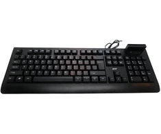 ACER laidinis išmaniųjų kortelių skaitytuvas Klaviatūra, laidinė, USB 2.0, išmaniųjų kortelių skaitytuvas, juoda, membraninis jungiklis, CZ/SK išdėstymas