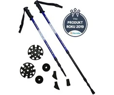 Crivit Šiaurietiško ėjimo lazdos, sulankstomos, reguliuojamo ilgio, KUBISPORT, 65–135 cm