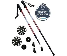 Crivit Šiaurietiško ėjimo lazdos, sulankstomos, reguliuojamo ilgio, KUBISPORT, 65–135 cm