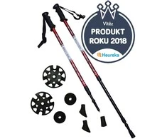 Crivit Šiaurietiško ėjimo lazdos, sulankstomos, reguliuojamo ilgio, KUBISPORT, 65–135 cm