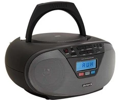 AWA Aiwa BBTU-400BK nešiojamoji stereo sistema Analoginis ir skaitmeninis 6 W FM Juoda MP3 atkūrimas