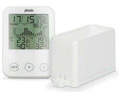 Alecto WS-1200 meteorologinė stotis su belaidžiu lietaus matuokliu, balta