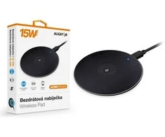 ALIGATOR bezdrátová nabíječka Wireless Pad 15W, juoda